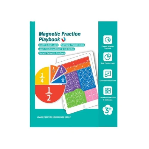 Montessori Magnetic Book Fraction Puzzle For Children - Image 13