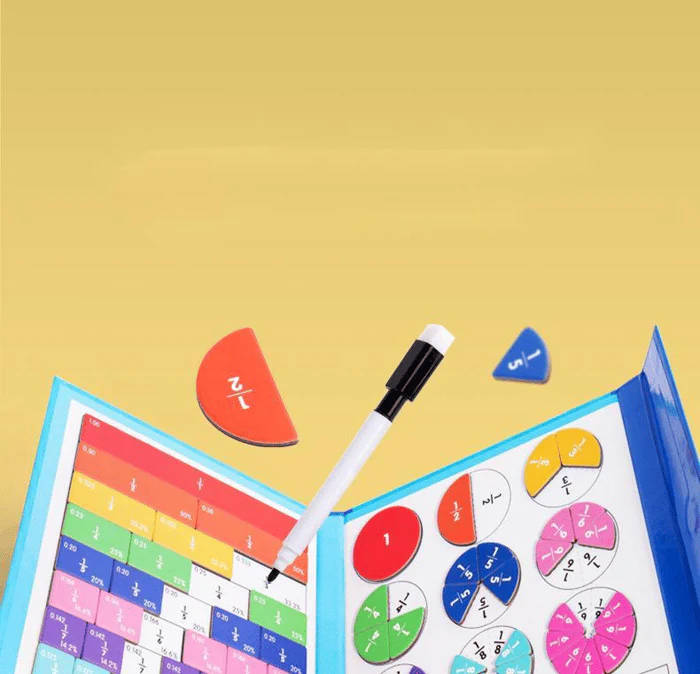 Montessori Magnetic Book Fraction Puzzle For Children - Image 6