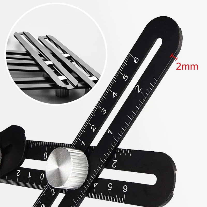 Multi Angle Foldable Measuring Ruler with Holes Positioning - Image 2