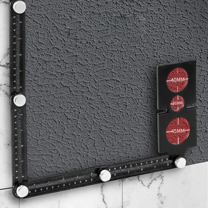 Multi Angle Foldable Measuring Ruler with Holes Positioning - Image 4