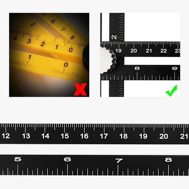 Multi Angle Foldable Measuring Ruler with Holes Positioning - Image 6