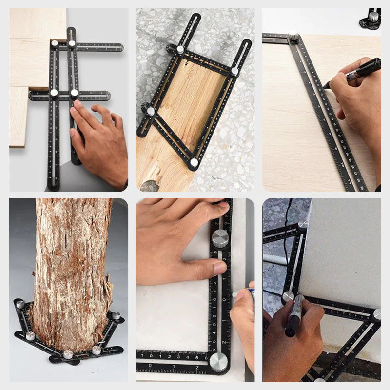 Multi Angle Foldable Measuring Ruler with Holes Positioning - Image 8