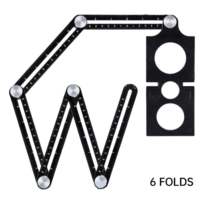 Multi Angle Foldable Measuring Ruler with Holes Positioning - Image 9