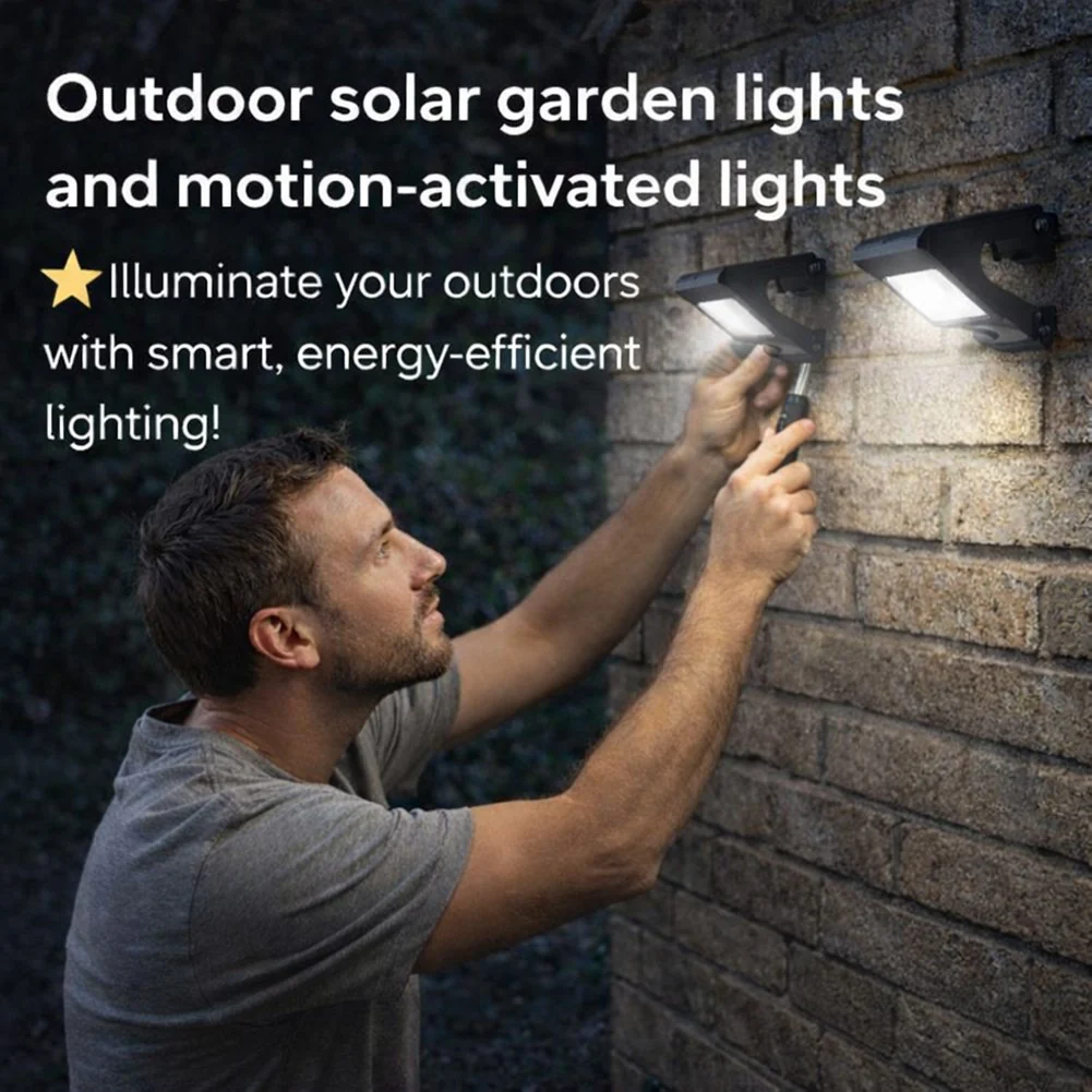 Outdoor solar garden lights and motion-activated lights 🌟 - Image 2