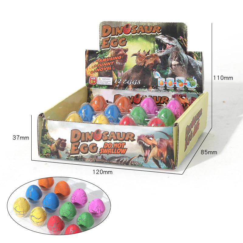 Magic Hatching Dinosaur Eggs: 12-Pack Growing Dino Easter Surprise - Image 5