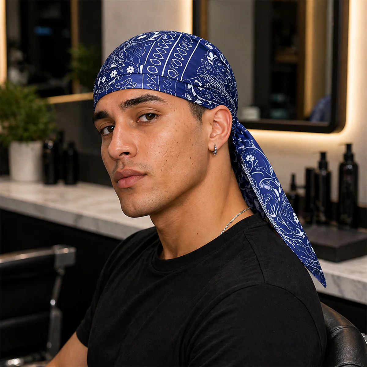Paisley Cooling Headscarf Cap - Image 3