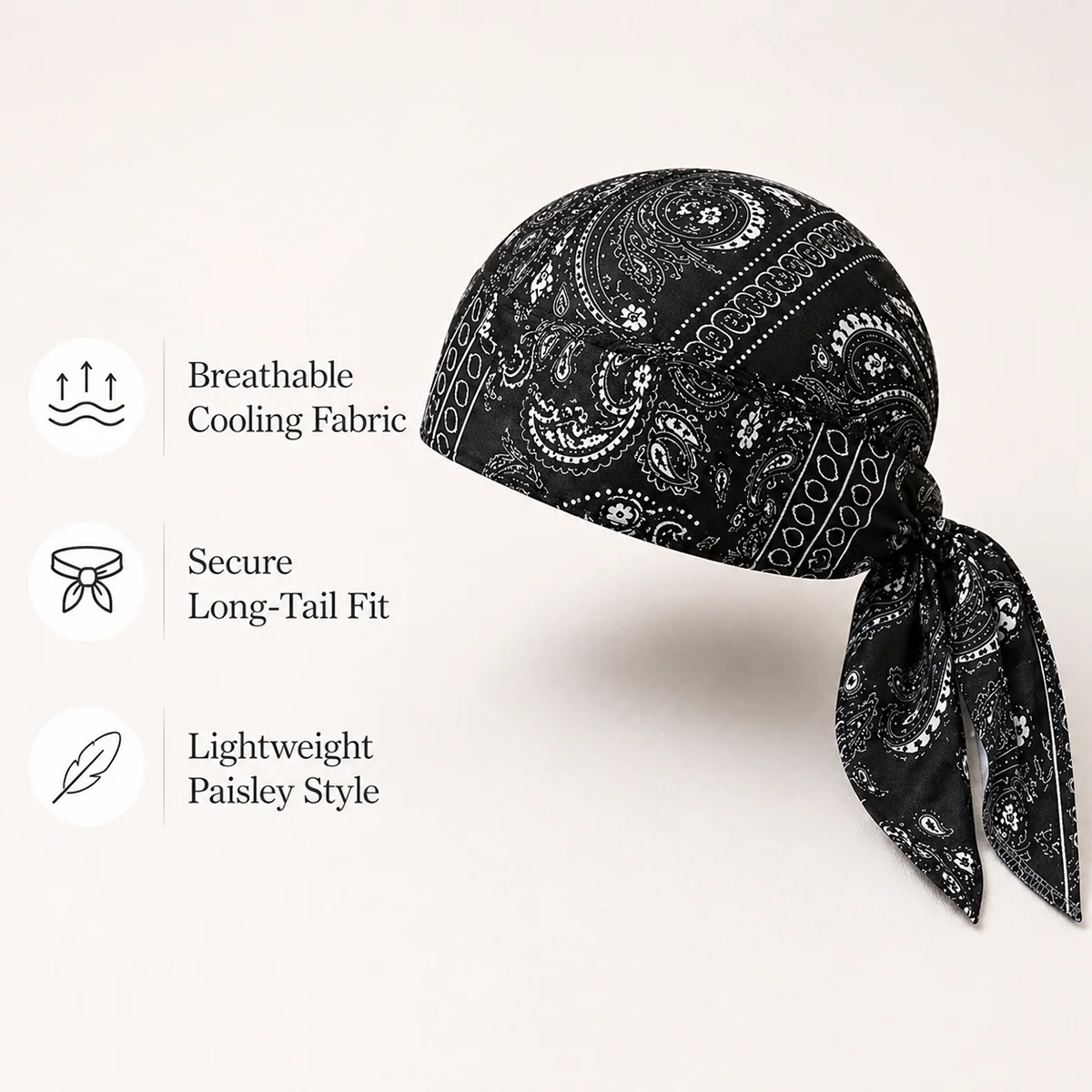 Paisley Cooling Headscarf Cap - Image 5