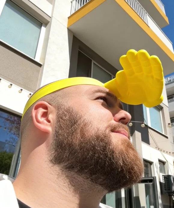 😂 Palm-Sized Sun Hat – Wear Fun, Steal the Spotlight! - Image 3