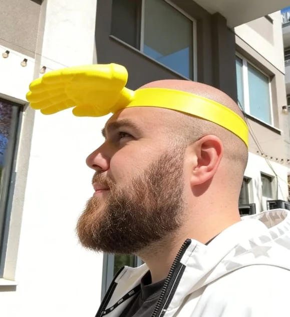 😂 Palm-Sized Sun Hat – Wear Fun, Steal the Spotlight! - Image 4