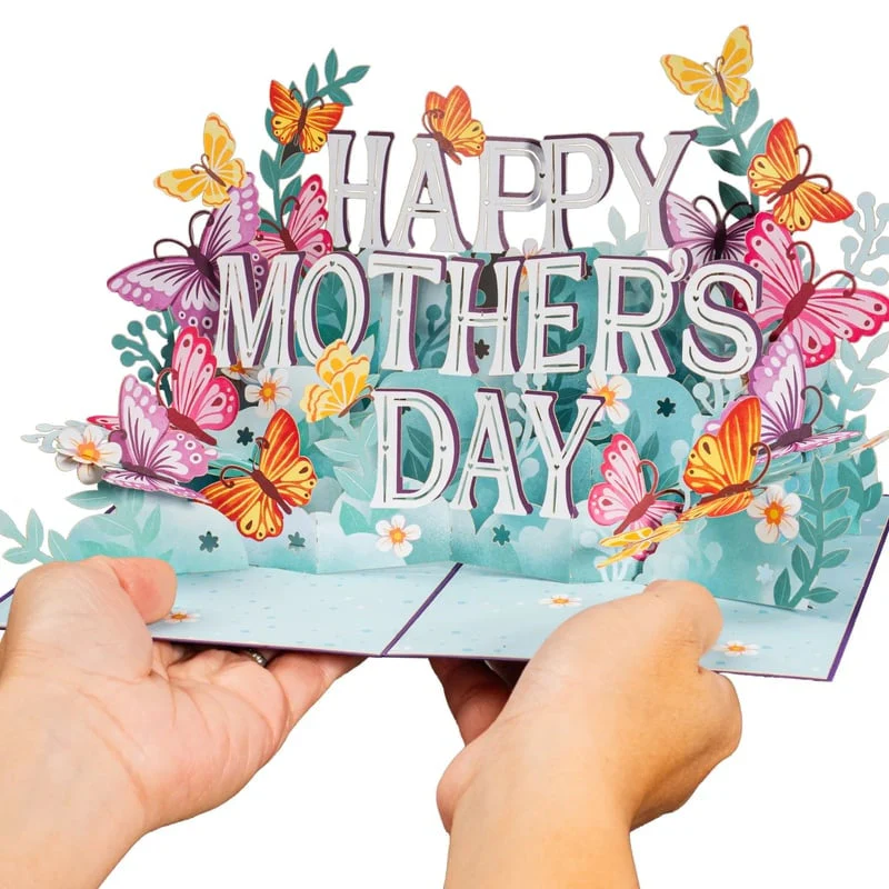 Paper Love Mother's Day Card, Happy Mothers Day Pop Up Card 3D Design - Image 2