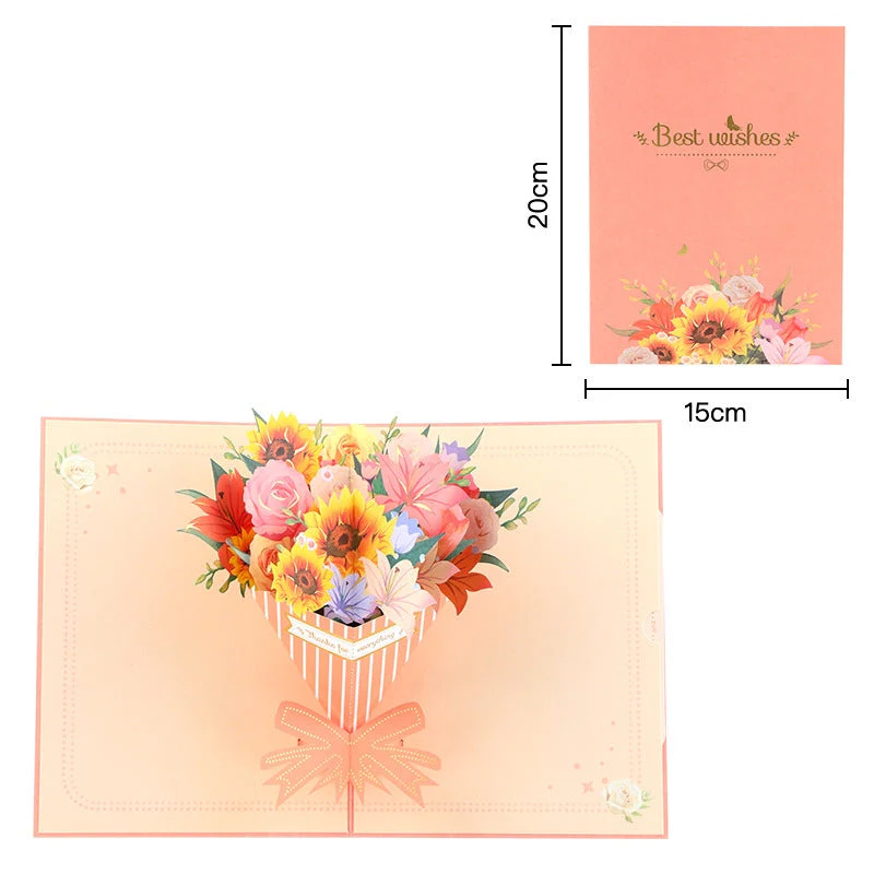 Paper Love Mother's Day Card, Happy Mothers Day Pop Up Card 3D Design - Image 26