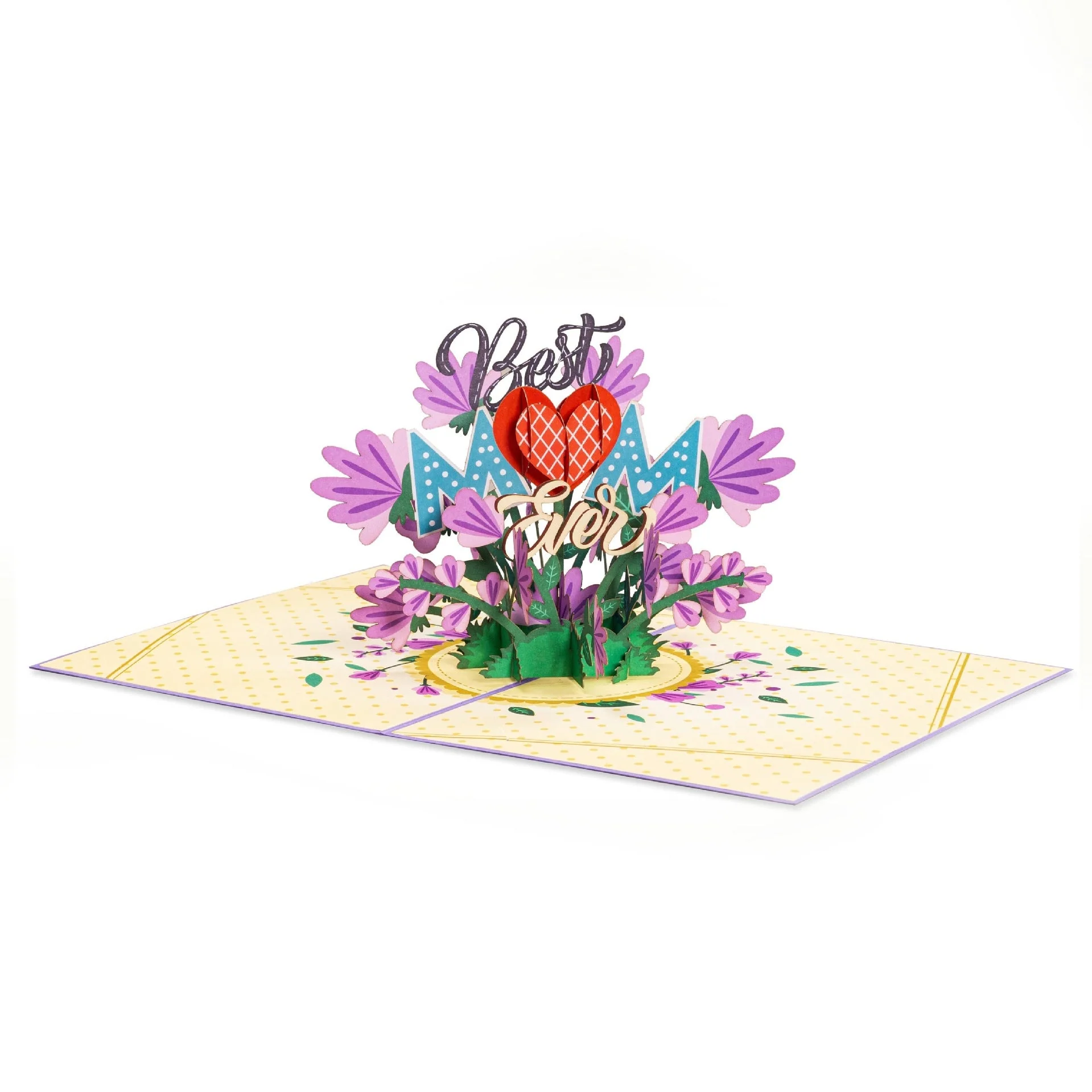 Paper Love Mother's Day Card, Happy Mothers Day Pop Up Card 3D Design - Image 4