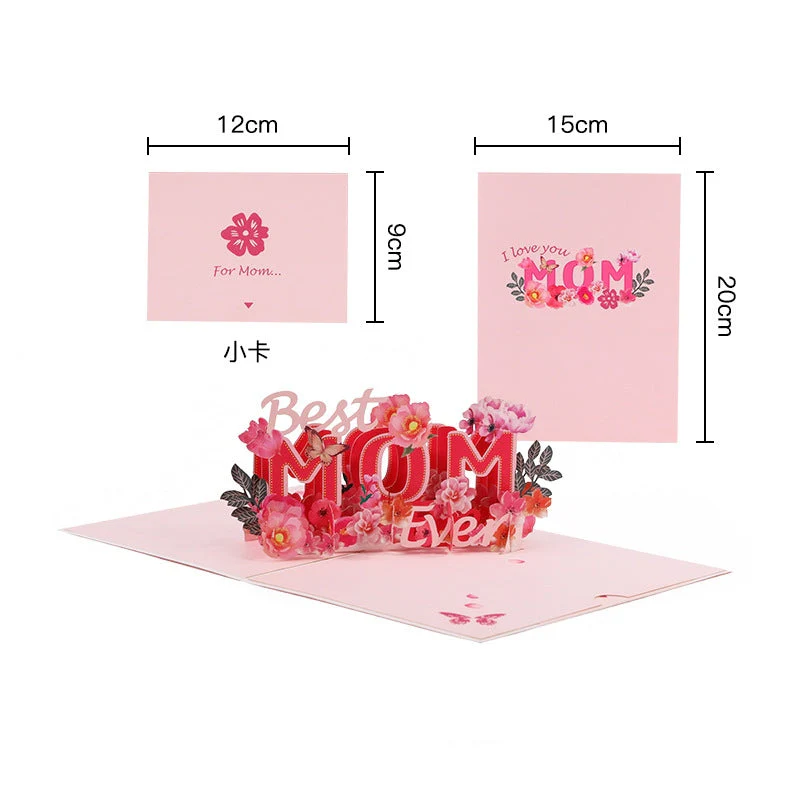Paper Love Mother's Day Card, Happy Mothers Day Pop Up Card 3D Design - Image 7