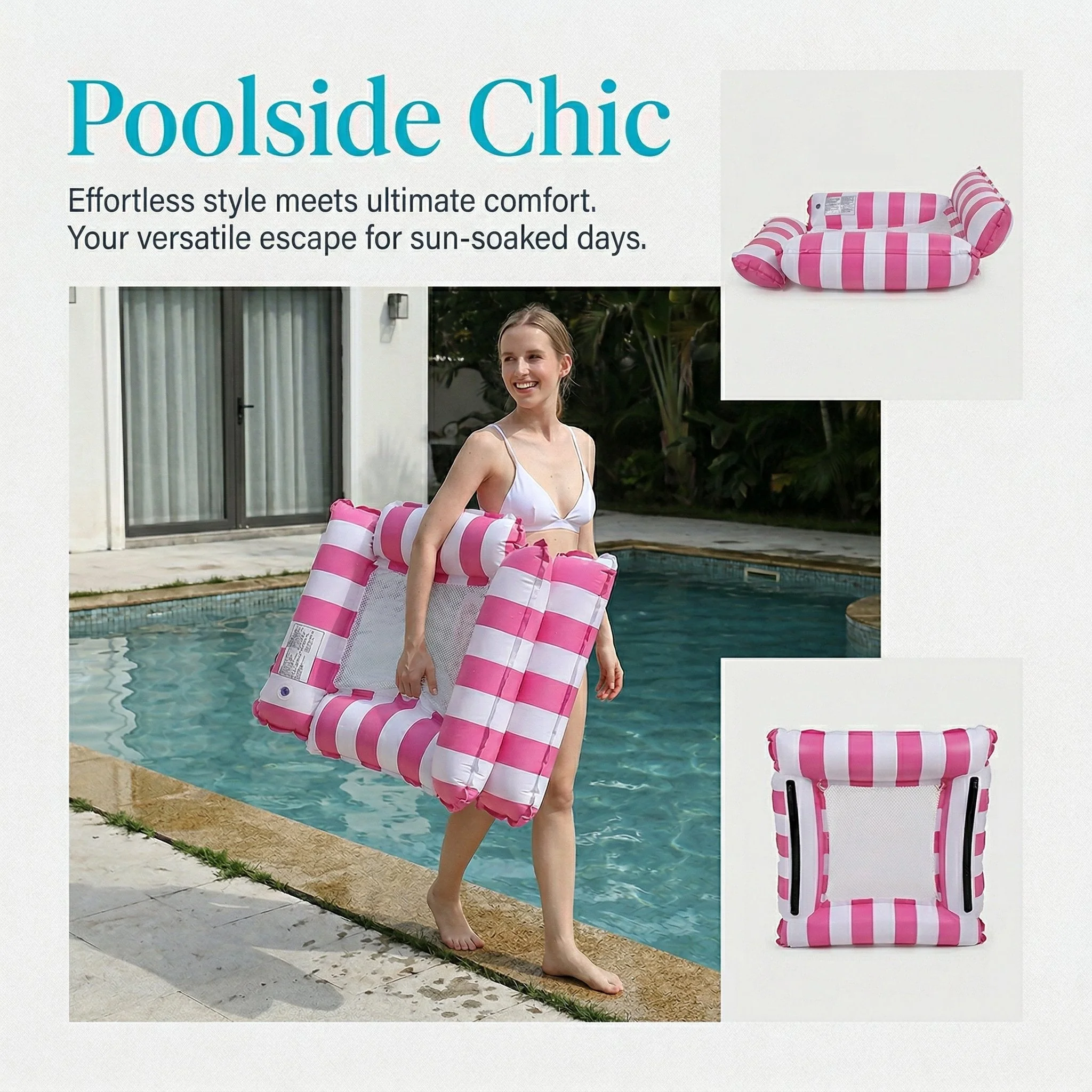 4 Tube Inflatable Pool Float Hammock: Your Ultimate Summer Relaxation Essential - Image 11