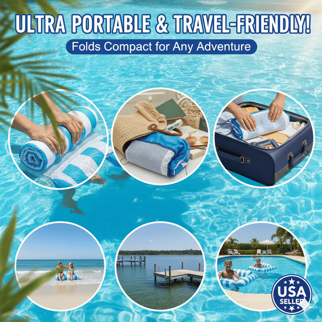 4 Tube Inflatable Pool Float Hammock: Your Ultimate Summer Relaxation Essential - Image 2