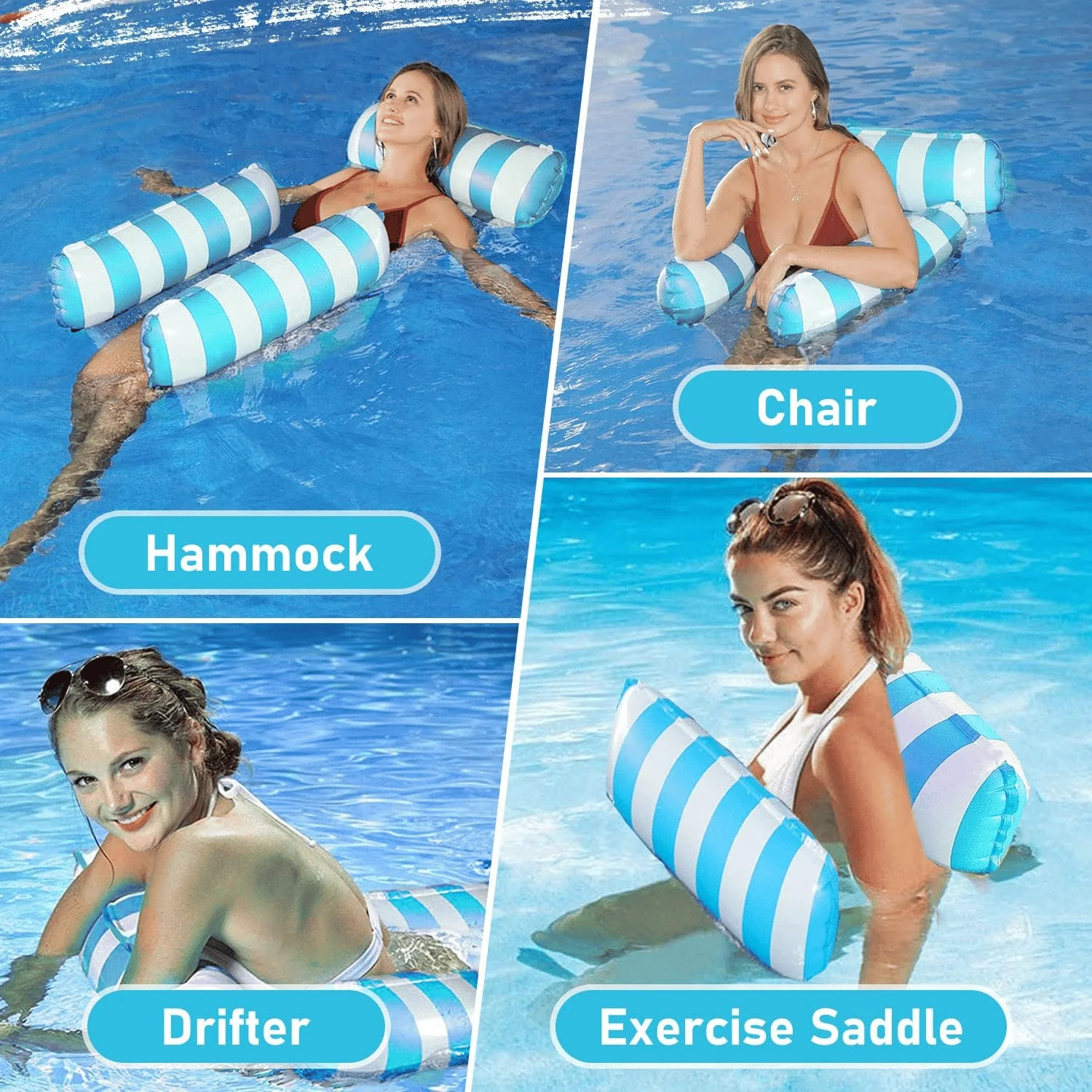 4 Tube Inflatable Pool Float Hammock: Your Ultimate Summer Relaxation Essential - Image 8