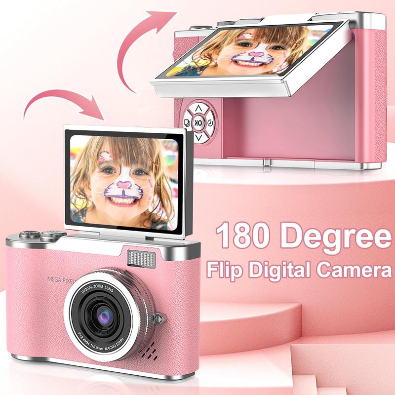 Portable 1080P Flip Screen Camera – Compact Pocket Vlog Camera with 32GB - Image 6