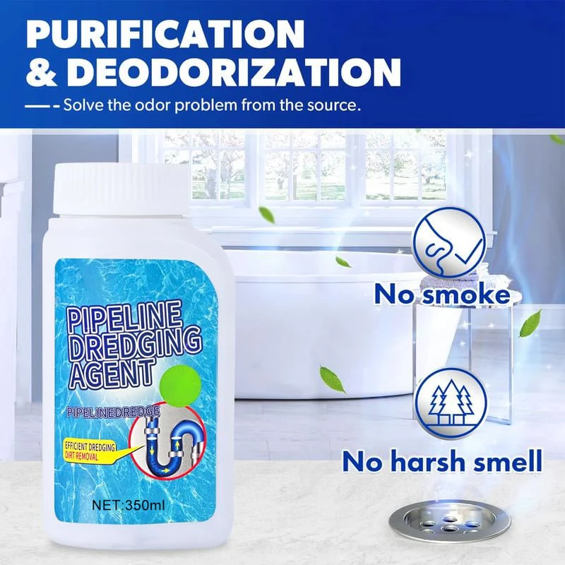 Powerful Pipe Dredging Agent for Kitchen and Toilet Pipelines - Dissolves 200+ Blockages and Kills 99% of Bacteria - Image 3
