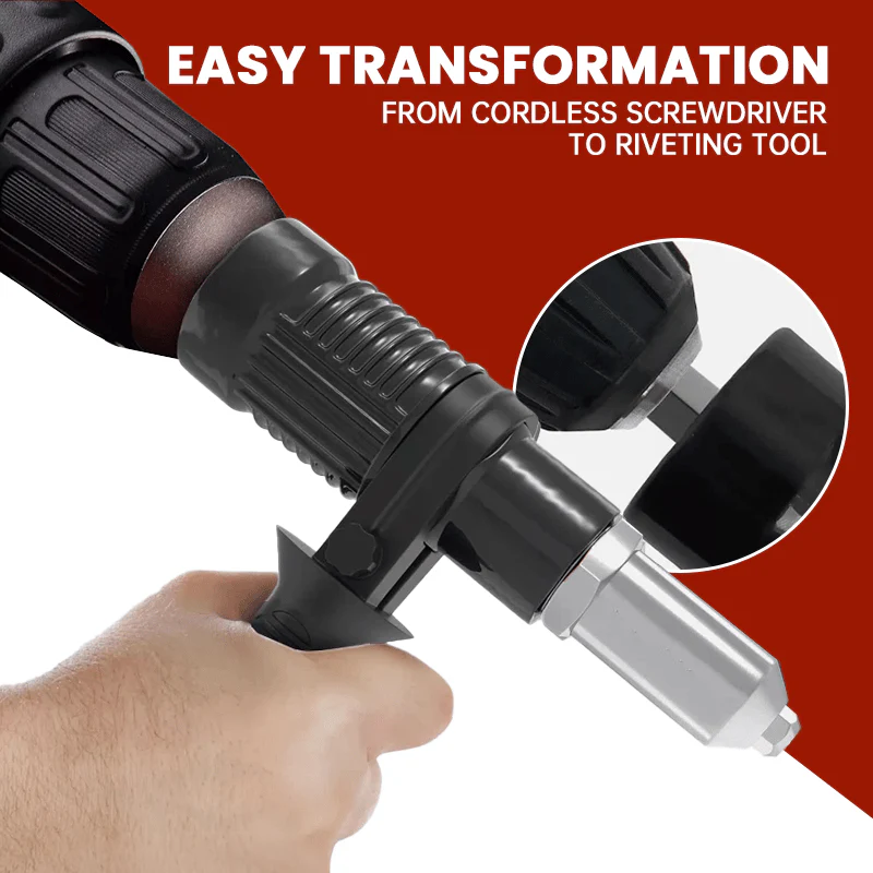 Pro-Grade Electric Rivet Gun Adapter – Turn Your Drill into a Riveting Beast - Image 3