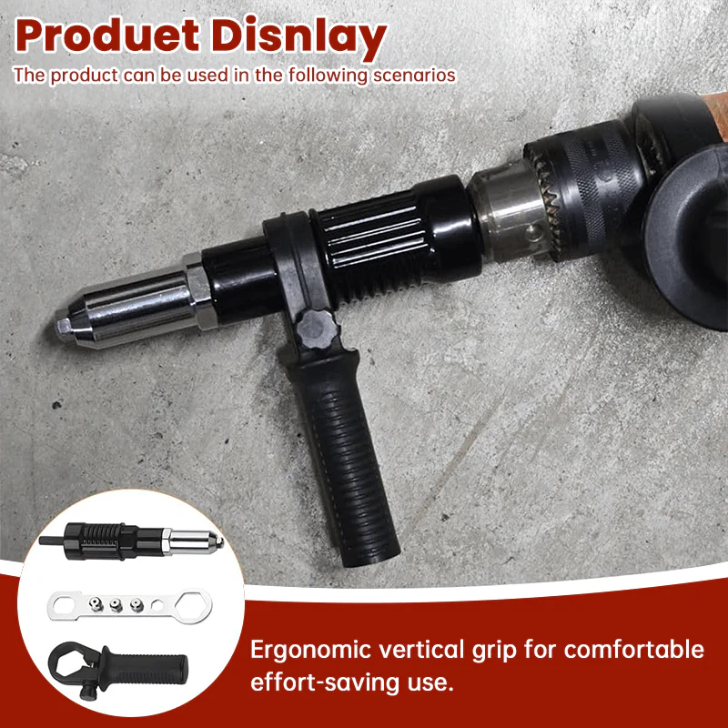 Pro-Grade Electric Rivet Gun Adapter – Turn Your Drill into a Riveting Beast - Image 4