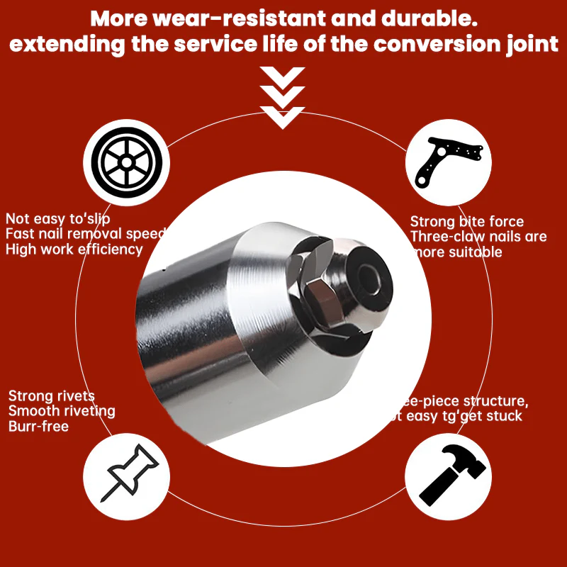 Pro-Grade Electric Rivet Gun Adapter – Turn Your Drill into a Riveting Beast - Image 5