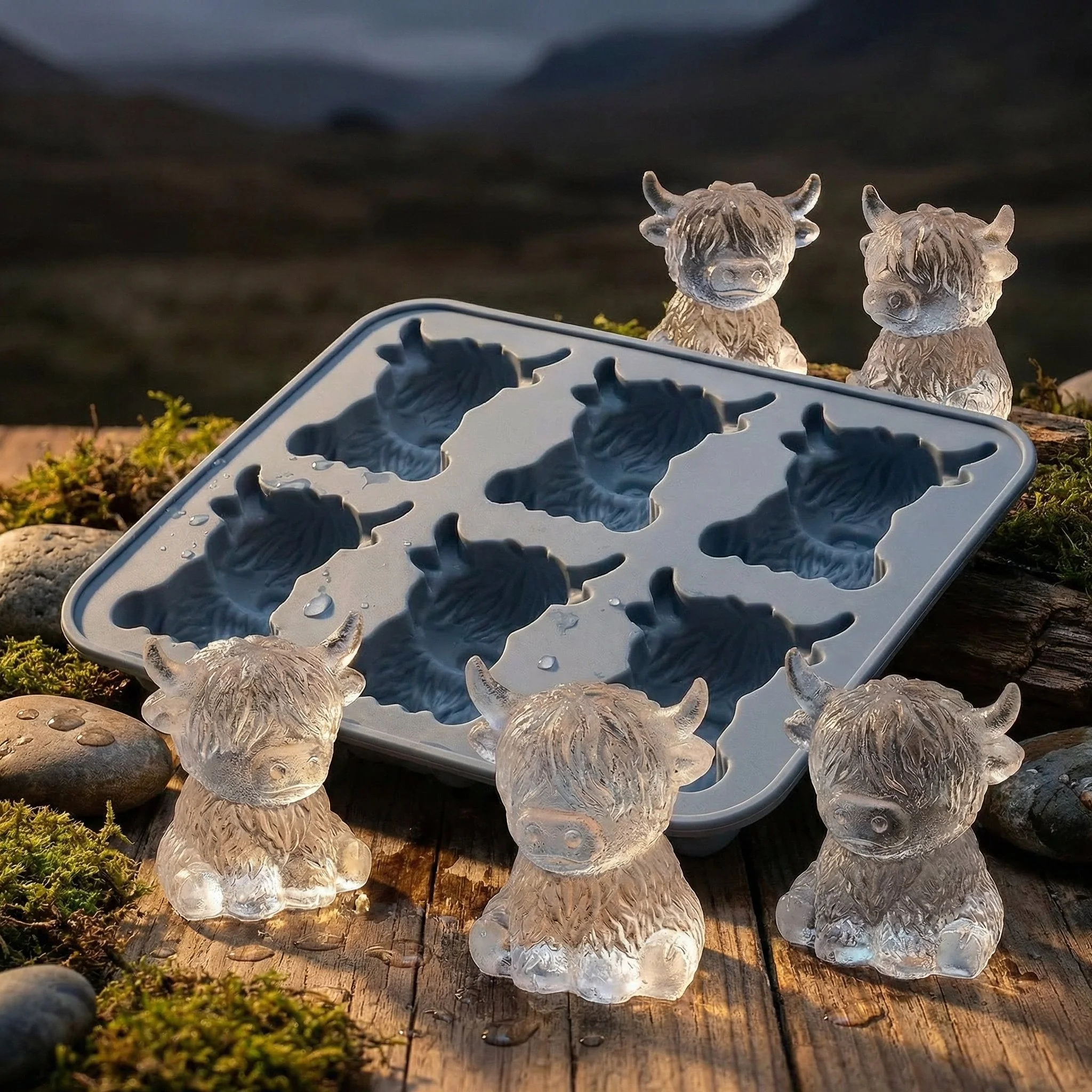 🐇🐰 Mini Highland Cow/Rabbit Ice Cube Mold – Cute 3D Ice for Drinks, Parties & Gifts - Image 8