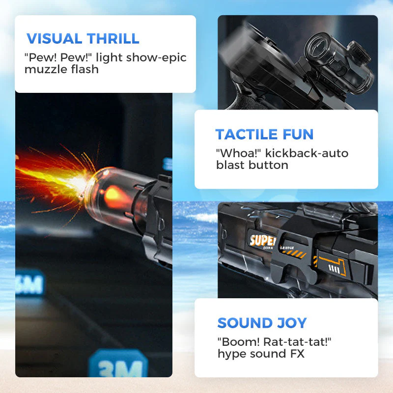 🌊Summer Discount🔫💦Fast Mode Ice Explosion Pistol Water Gun - Image 3
