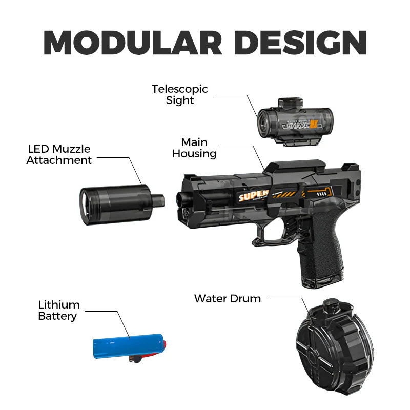 🌊Summer Discount🔫💦Fast Mode Ice Explosion Pistol Water Gun - Image 7