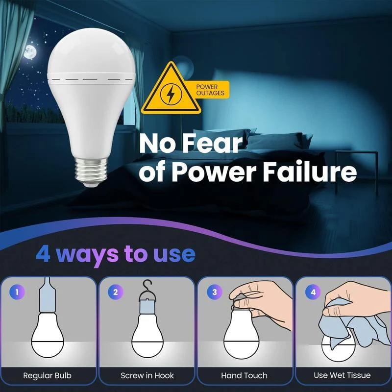 Rechargeable Emergency Light Bulbs - Image 4