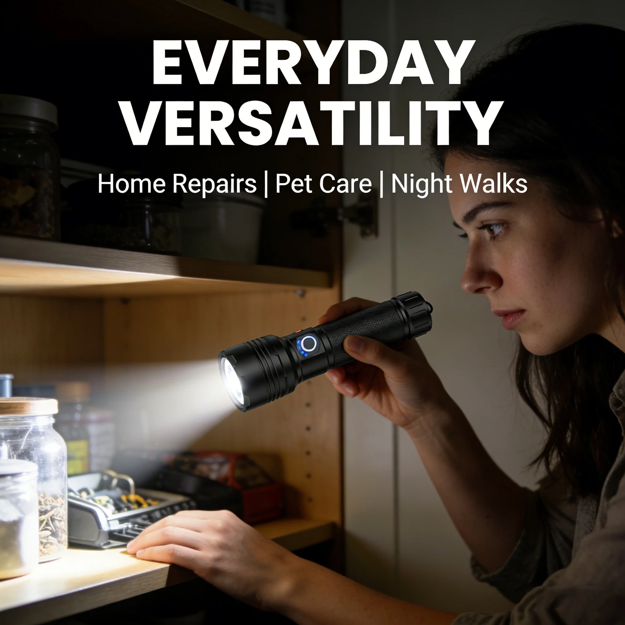 ✨Rechargeable LED Flashlight - High Lumen, Waterproof, Ultra Bright Flashlight for Emergencies - Image 4