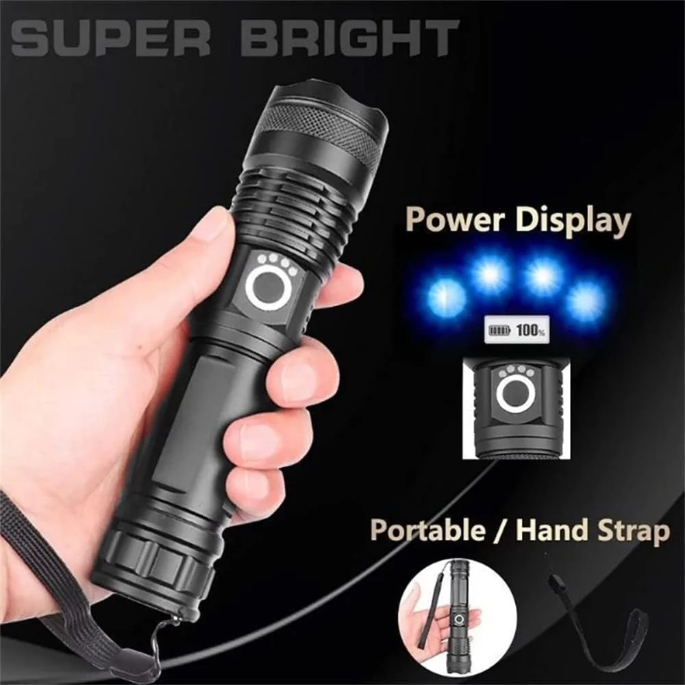 ✨Rechargeable LED Flashlight - High Lumen, Waterproof, Ultra Bright Flashlight for Emergencies - Image 6