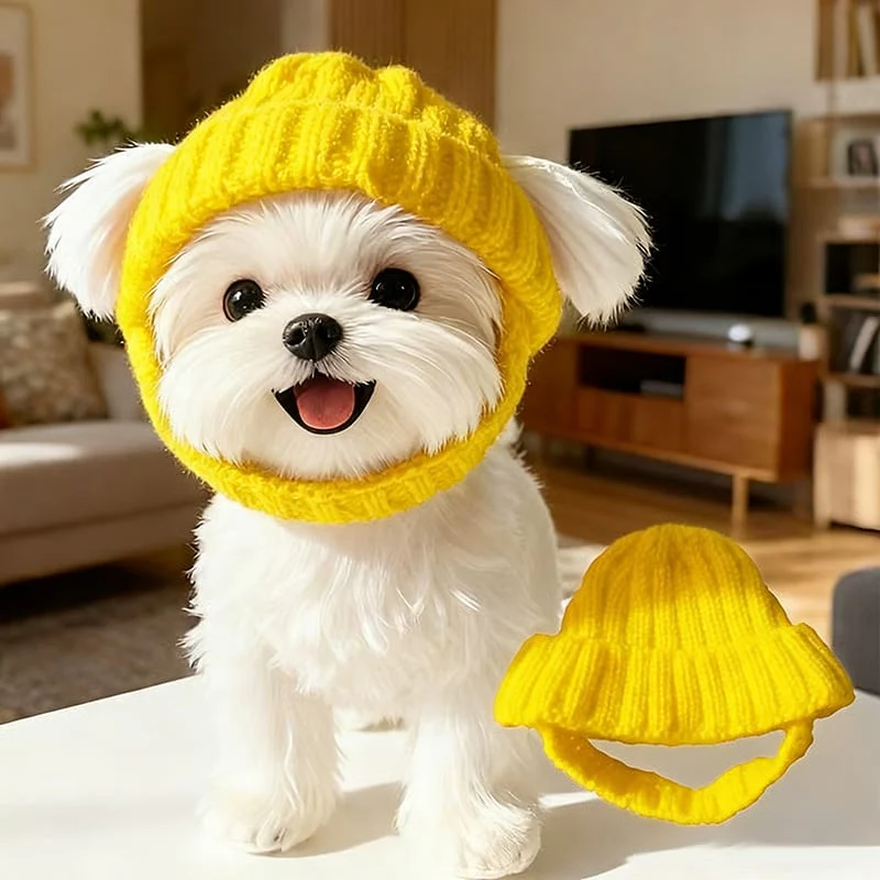 🔥 BUY 2 GET 1 FREE - 🐾Red Wool Knit Dog Beanie with Ear Flaps – Warm Winter Hat - Image 8