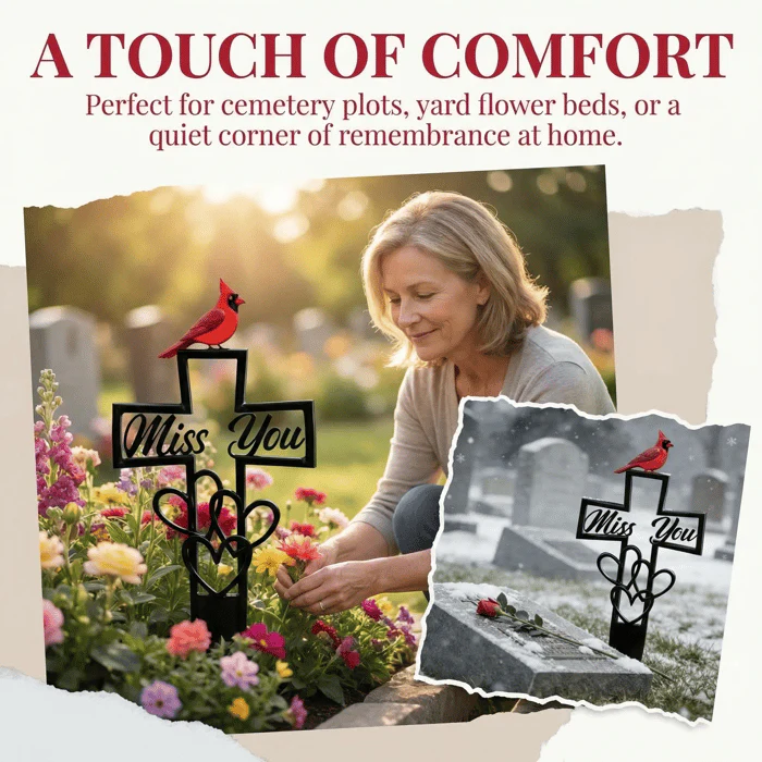💖Metal Cemetery Memorial Plaque for Remembrance✝️ - Image 4