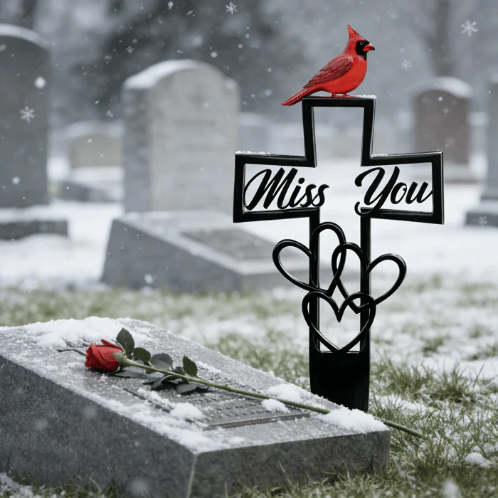 💖Metal Cemetery Memorial Plaque for Remembrance✝️ - Image 7