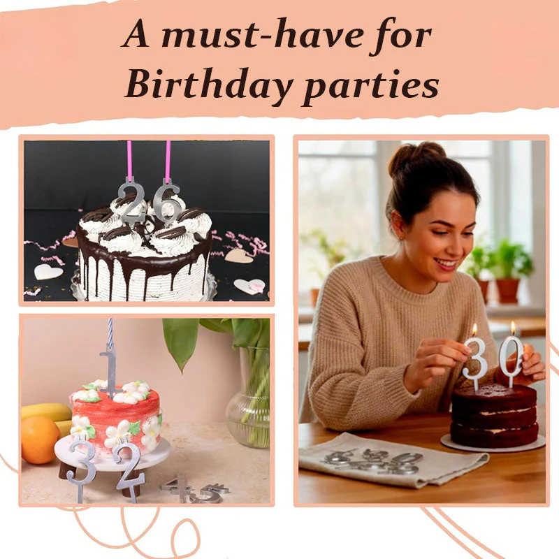 Reusable Number Birthday Candle Holder Set - Image 4