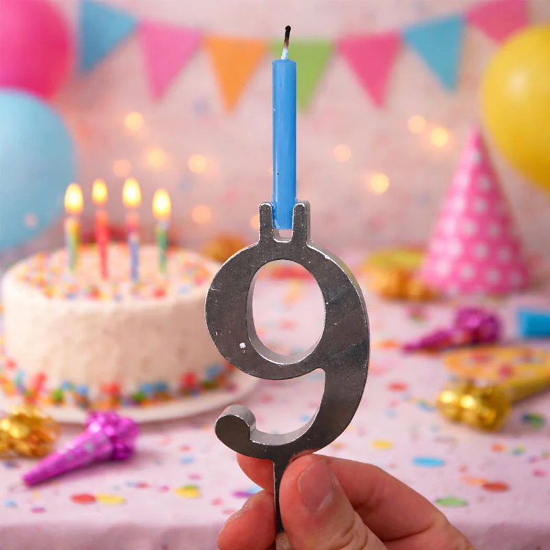 Reusable Number Birthday Candle Holder Set - Image 5
