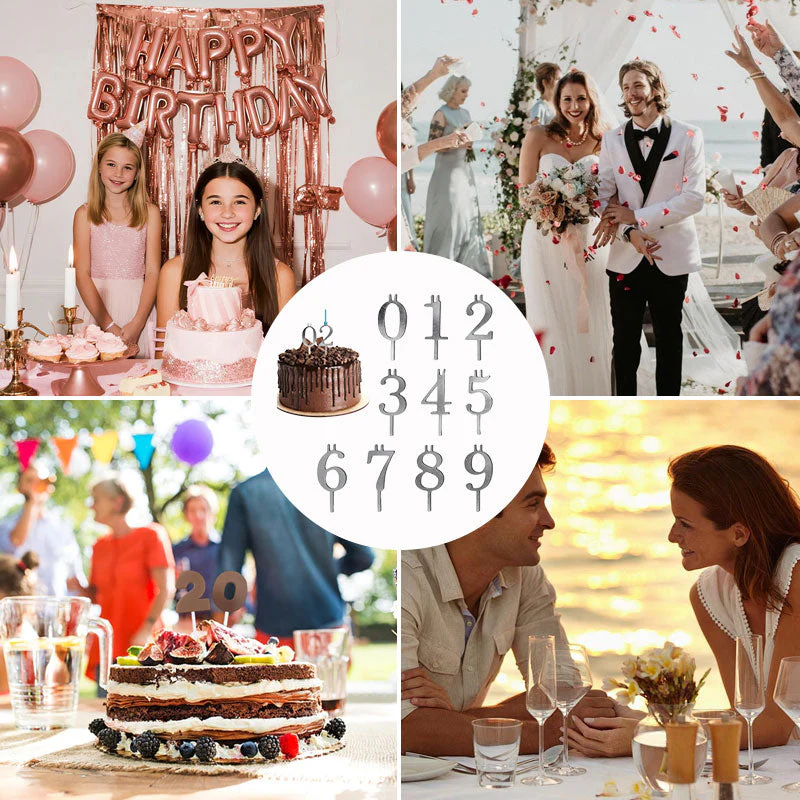 Reusable Number Birthday Candle Holder Set - Image 7