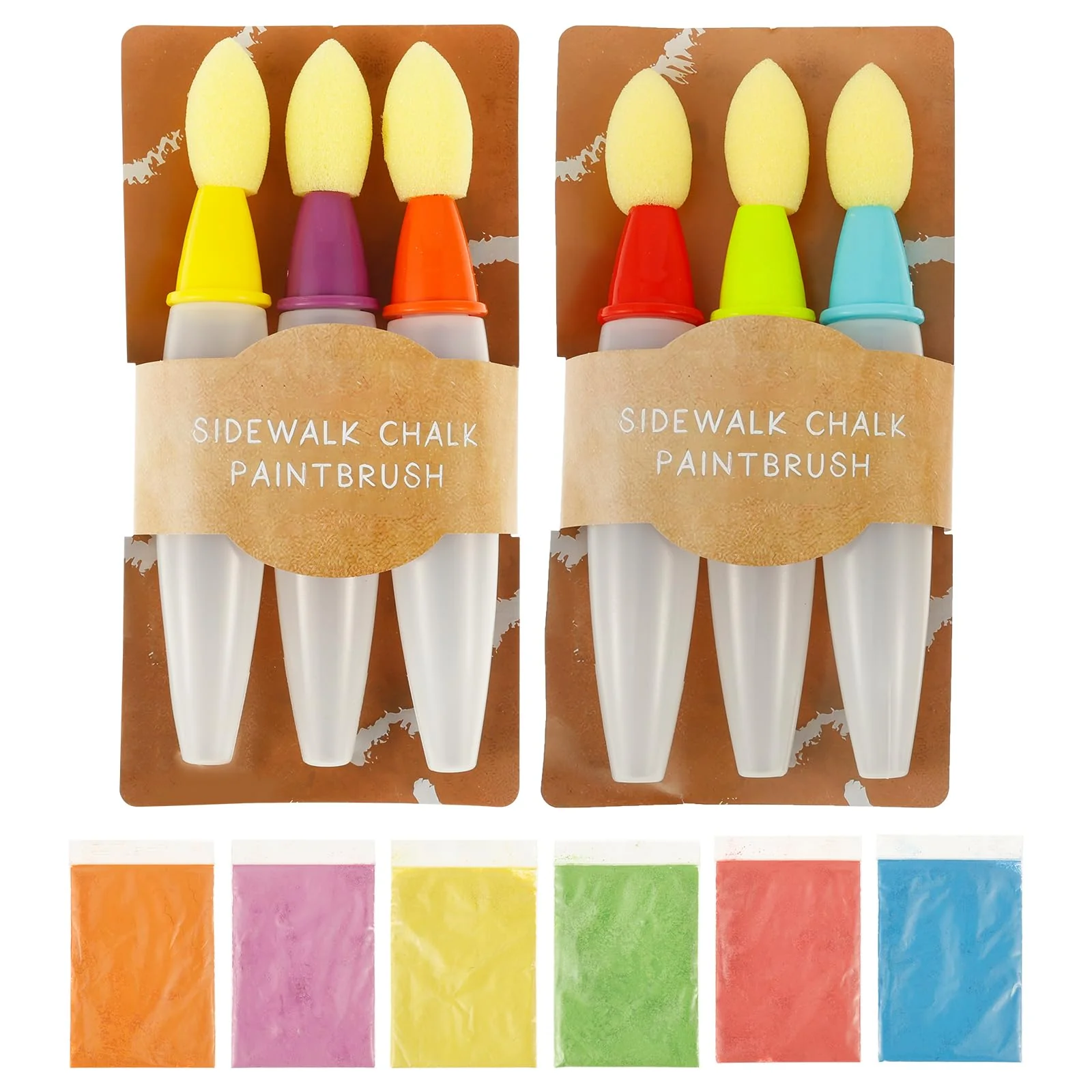 Sidewalk Chalk Paint Brush,Add Water to Brushes to Use,Easy to Use,Washable - Image 8