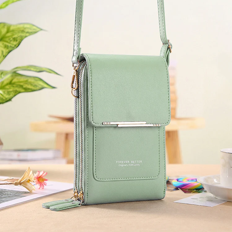 Simple And Elegant Women's Touchscreen Crossbody Phone Wallet - Image 12