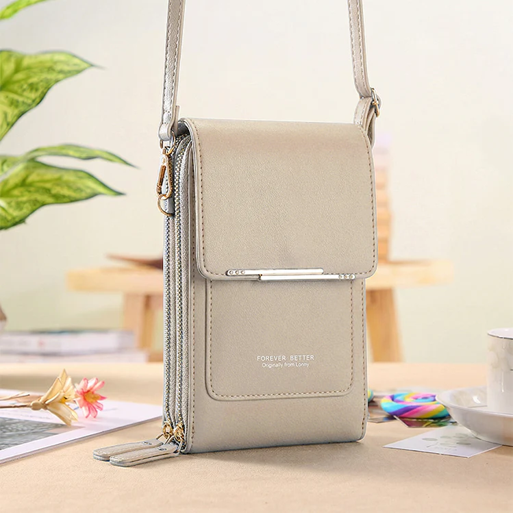 Simple And Elegant Women's Touchscreen Crossbody Phone Wallet - Image 13