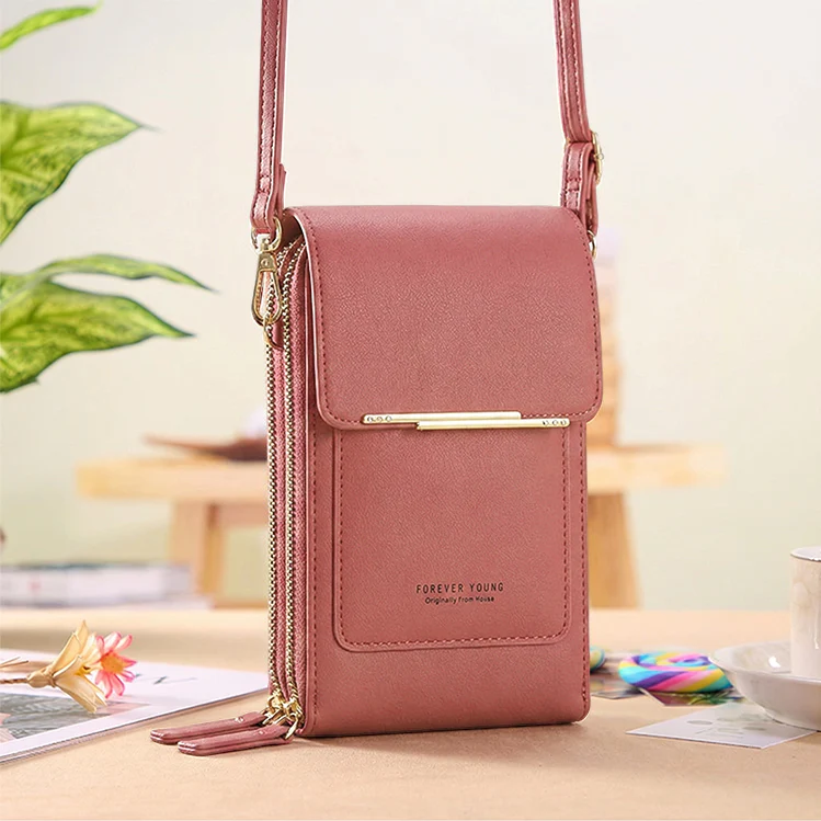 Simple And Elegant Women's Touchscreen Crossbody Phone Wallet - Image 14