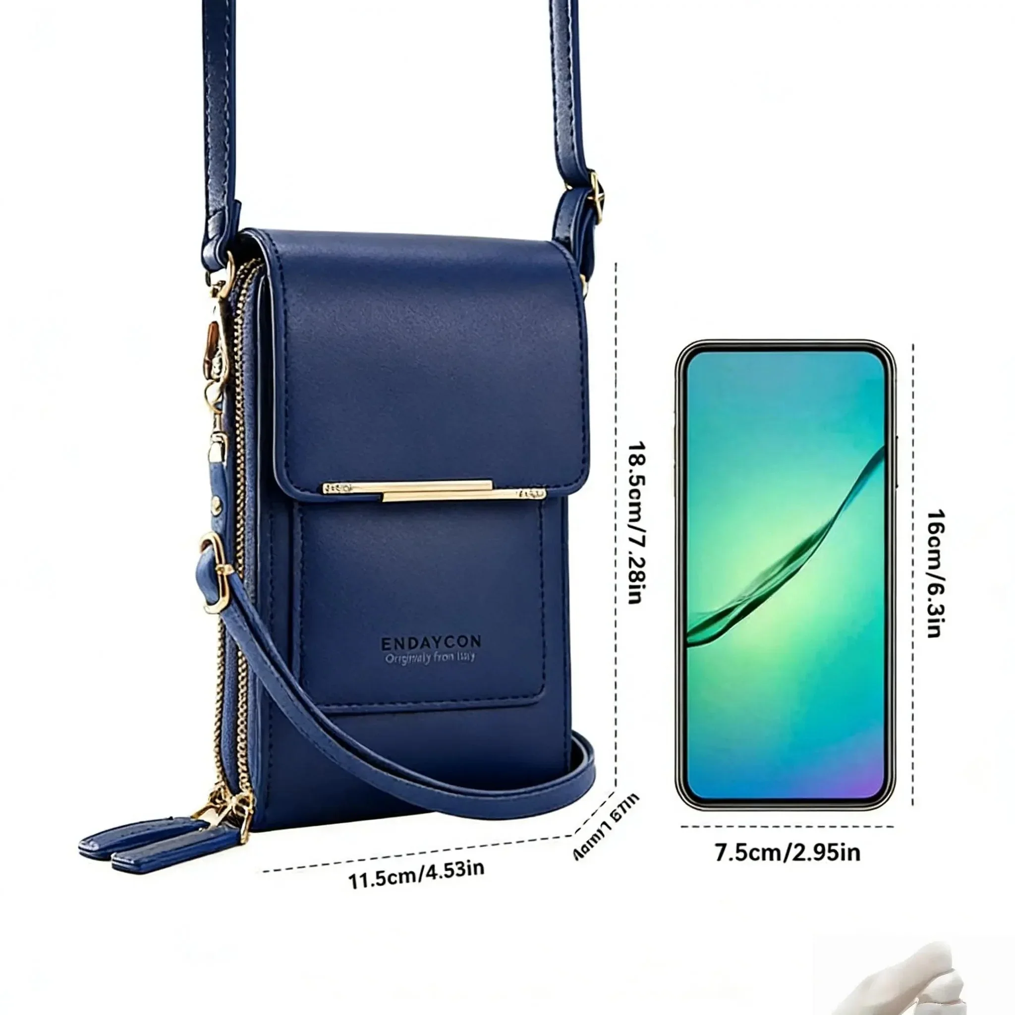 Simple And Elegant Women's Touchscreen Crossbody Phone Wallet - Image 7