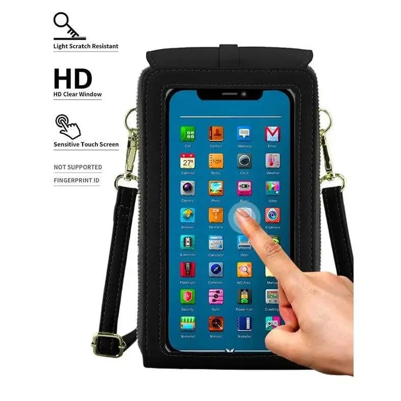 Simple And Elegant Women's Touchscreen Crossbody Phone Wallet - Image 8