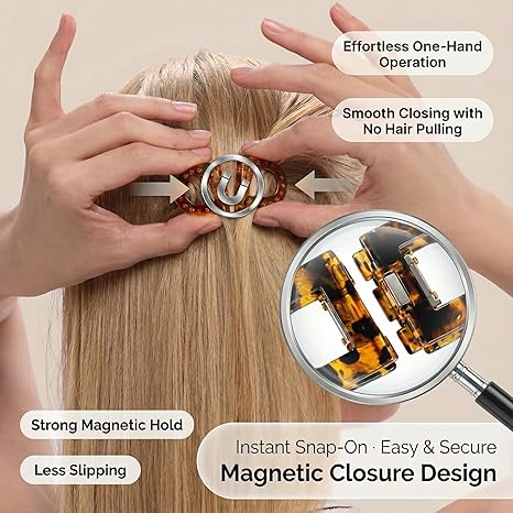 Smart Magnetic Hair Clips â Quick, Secure & Comfortable Hair Styling Solution - Image 5
