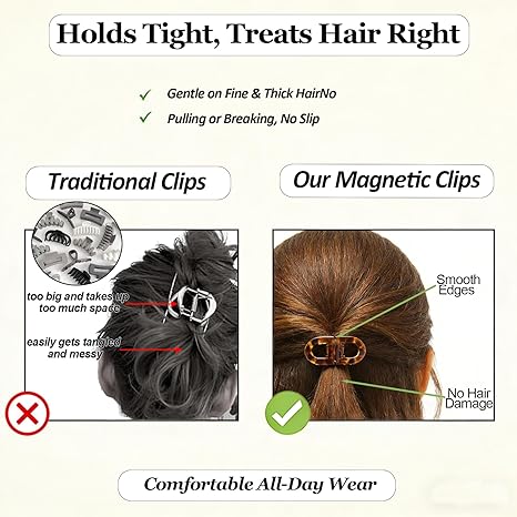 Smart Magnetic Hair Clips â Quick, Secure & Comfortable Hair Styling Solution - Image 8