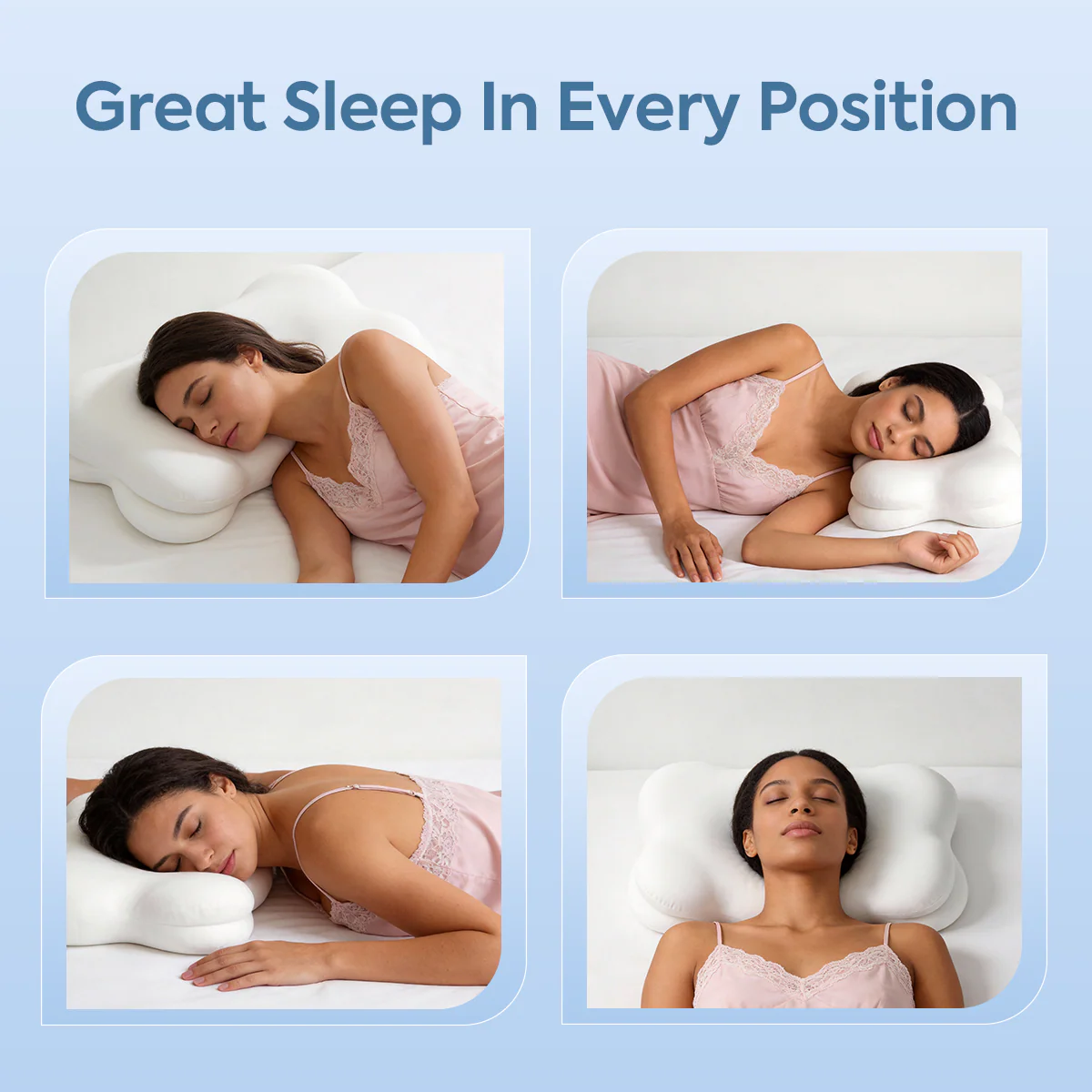 Soft Support Memory Foam Pillow for Gentle, Restful Sleep - Image 5