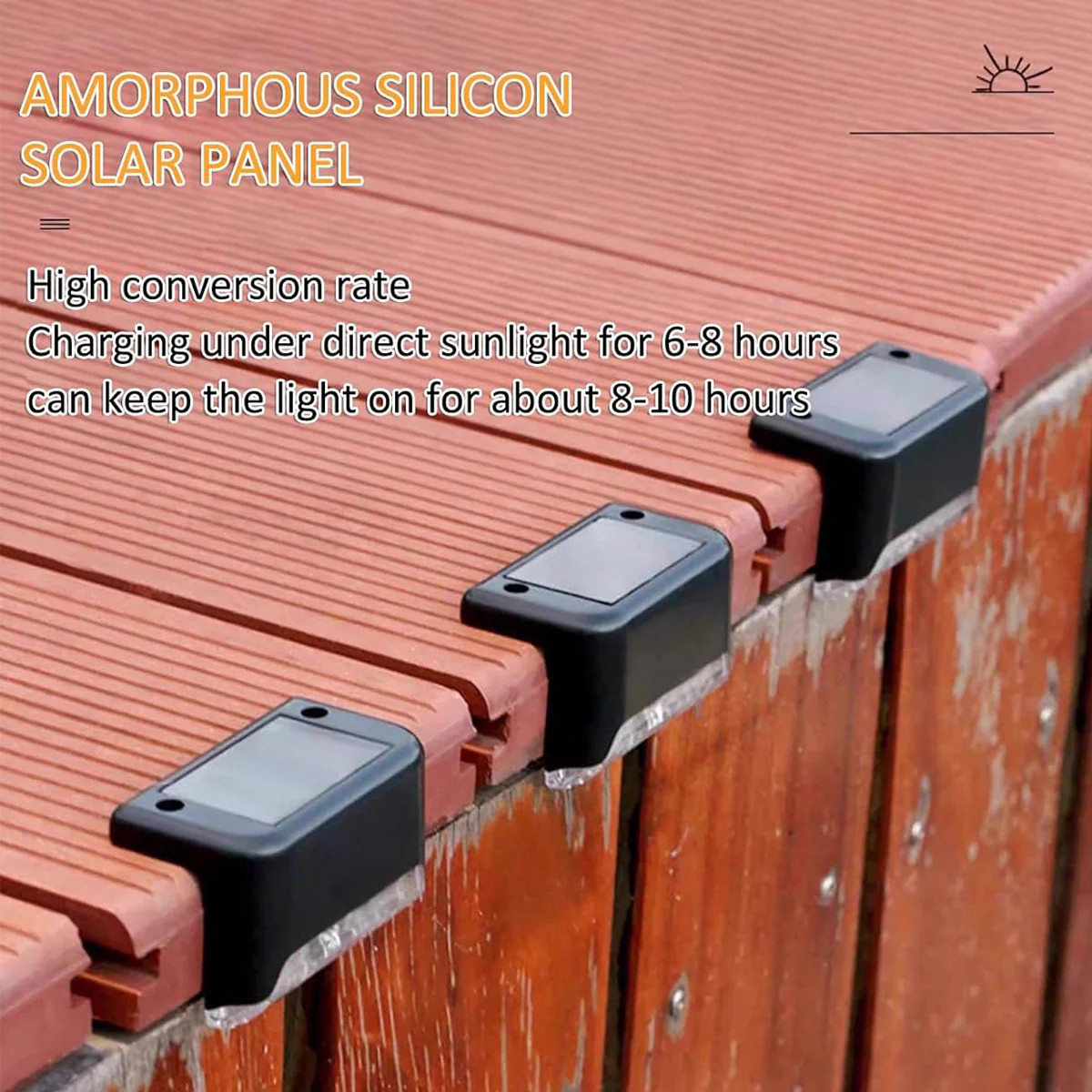 Solar Deck Lights –Waterproof LED - Image 2