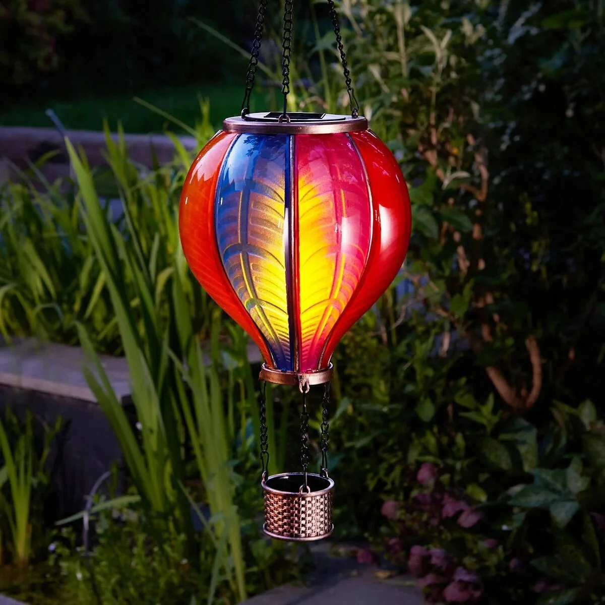 Solar Hanging Rainbow Balloon Lantern - Image 2