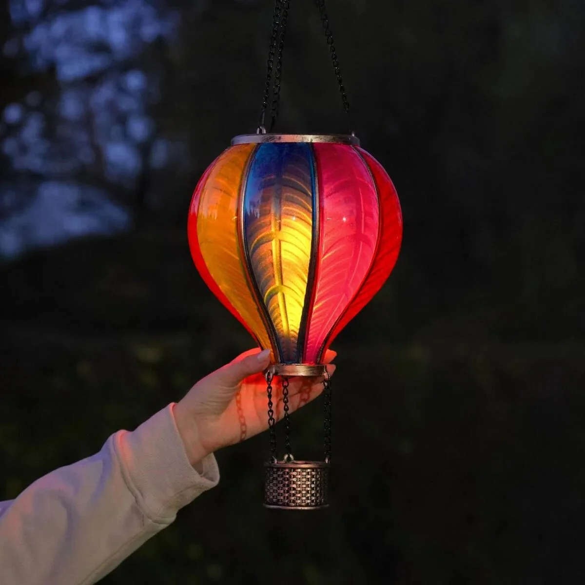 Solar Hanging Rainbow Balloon Lantern - Image 4