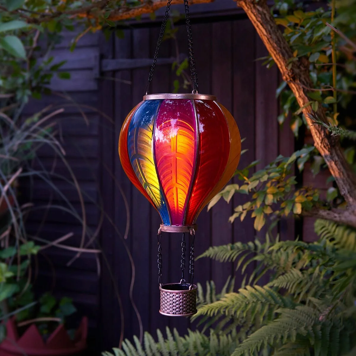 Solar Hanging Rainbow Balloon Lantern - Image 5